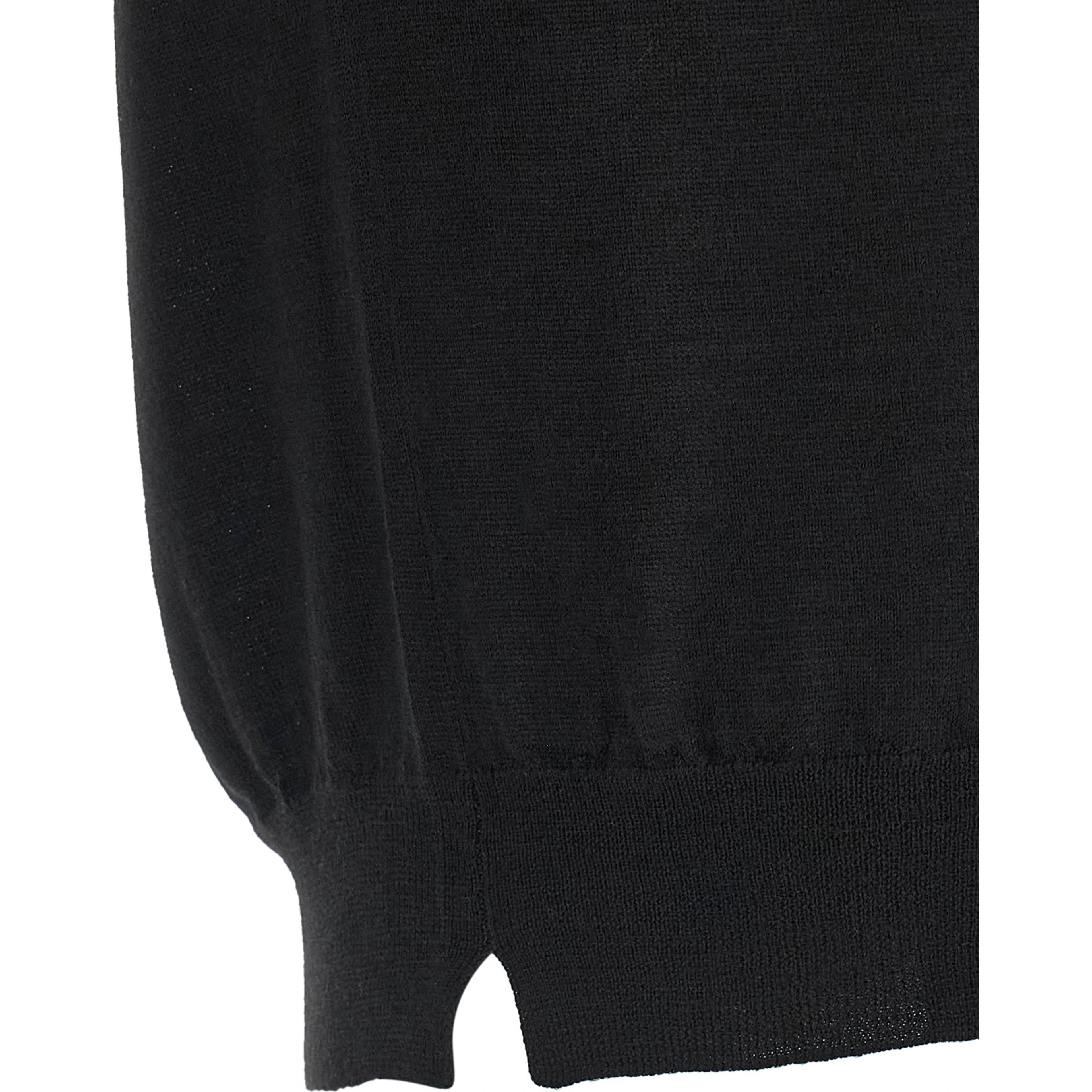 Black Virgin Wool Cardigan