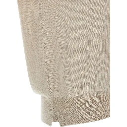 Beige Virgin Wool Cardigan