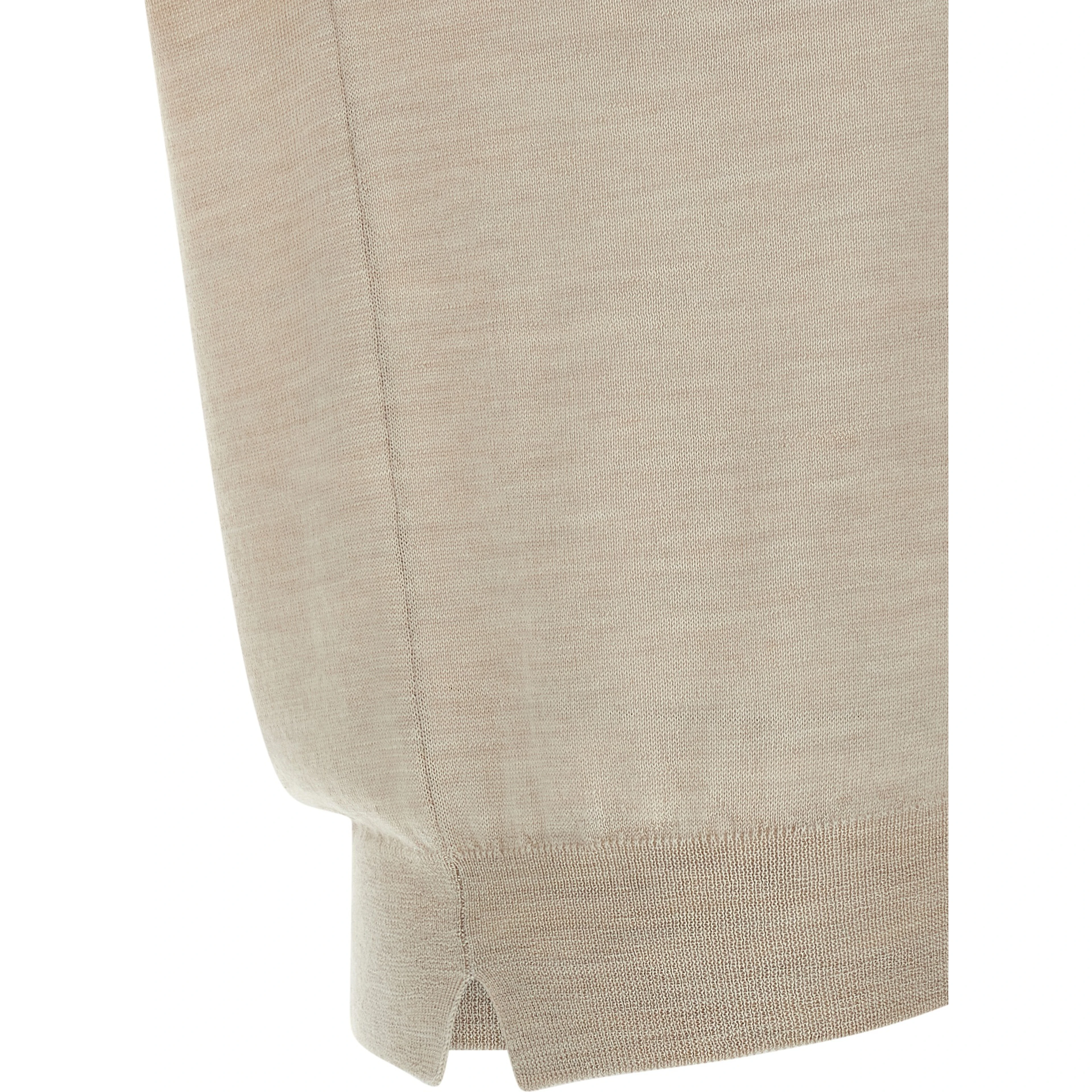 Beige Virgin Wool Cardigan