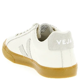 Beige Calfskin Low Top Sneakers