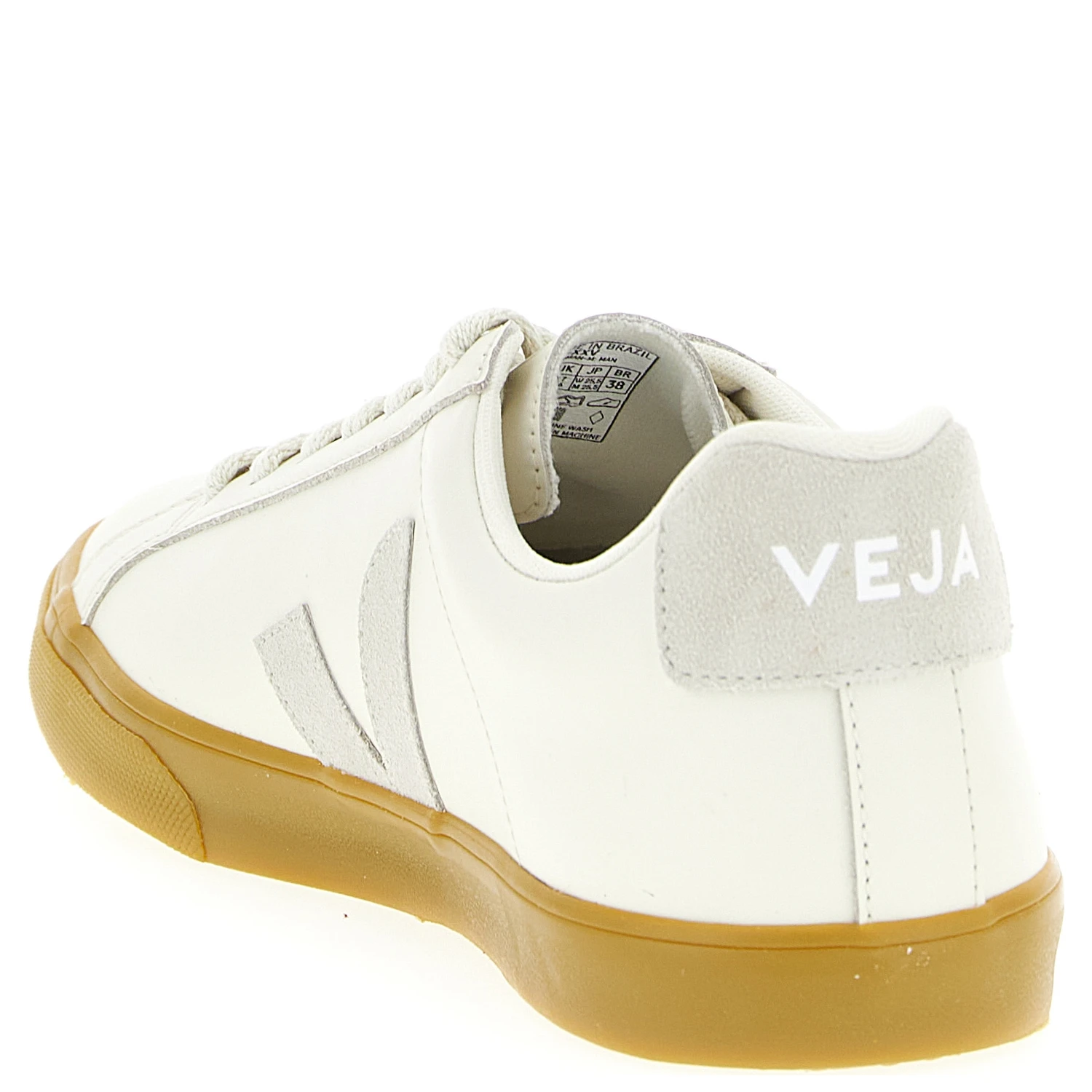 Beige Calfskin Low Top Sneakers