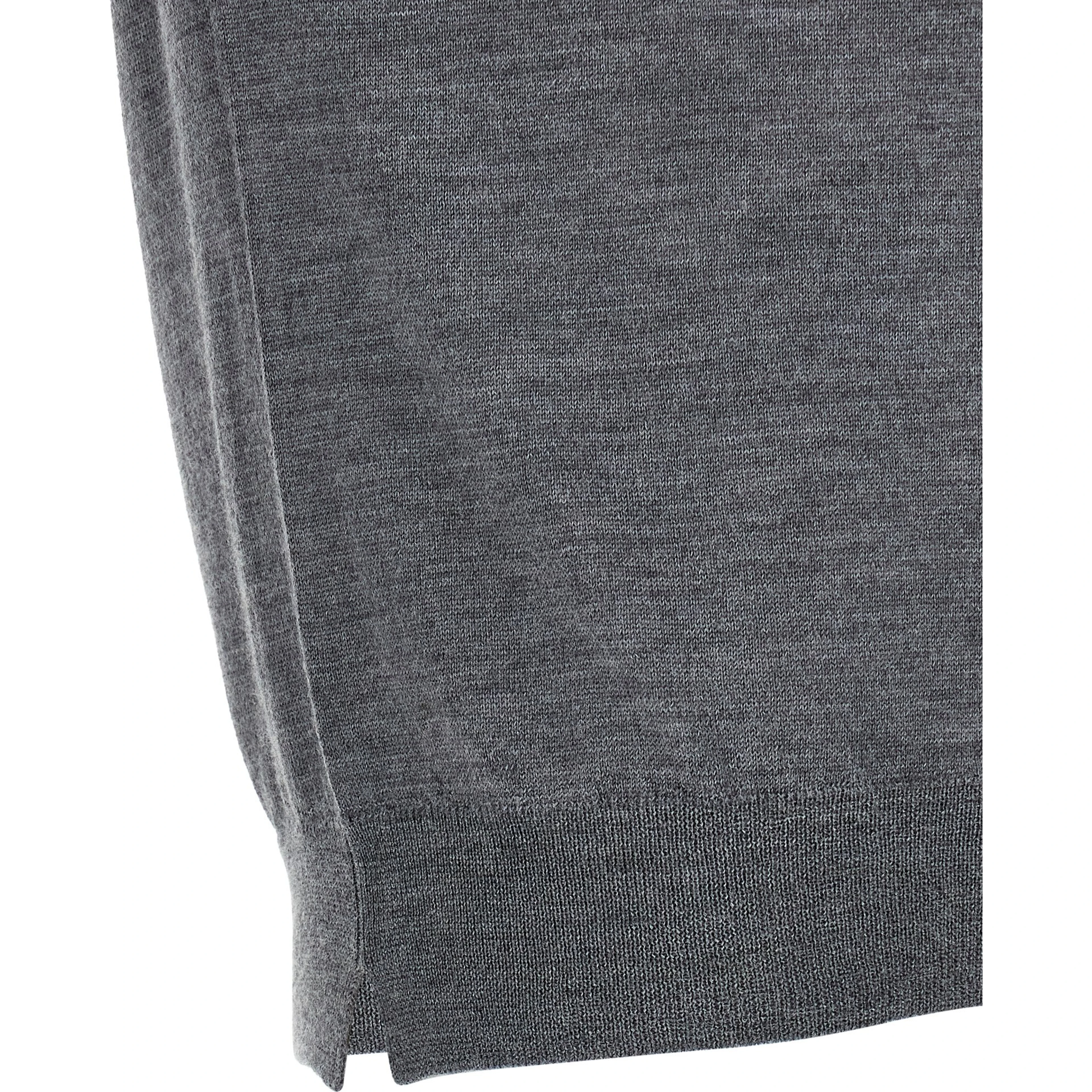 Gray Virgin Wool Cardigan