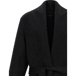 Black Virgin Wool Coat