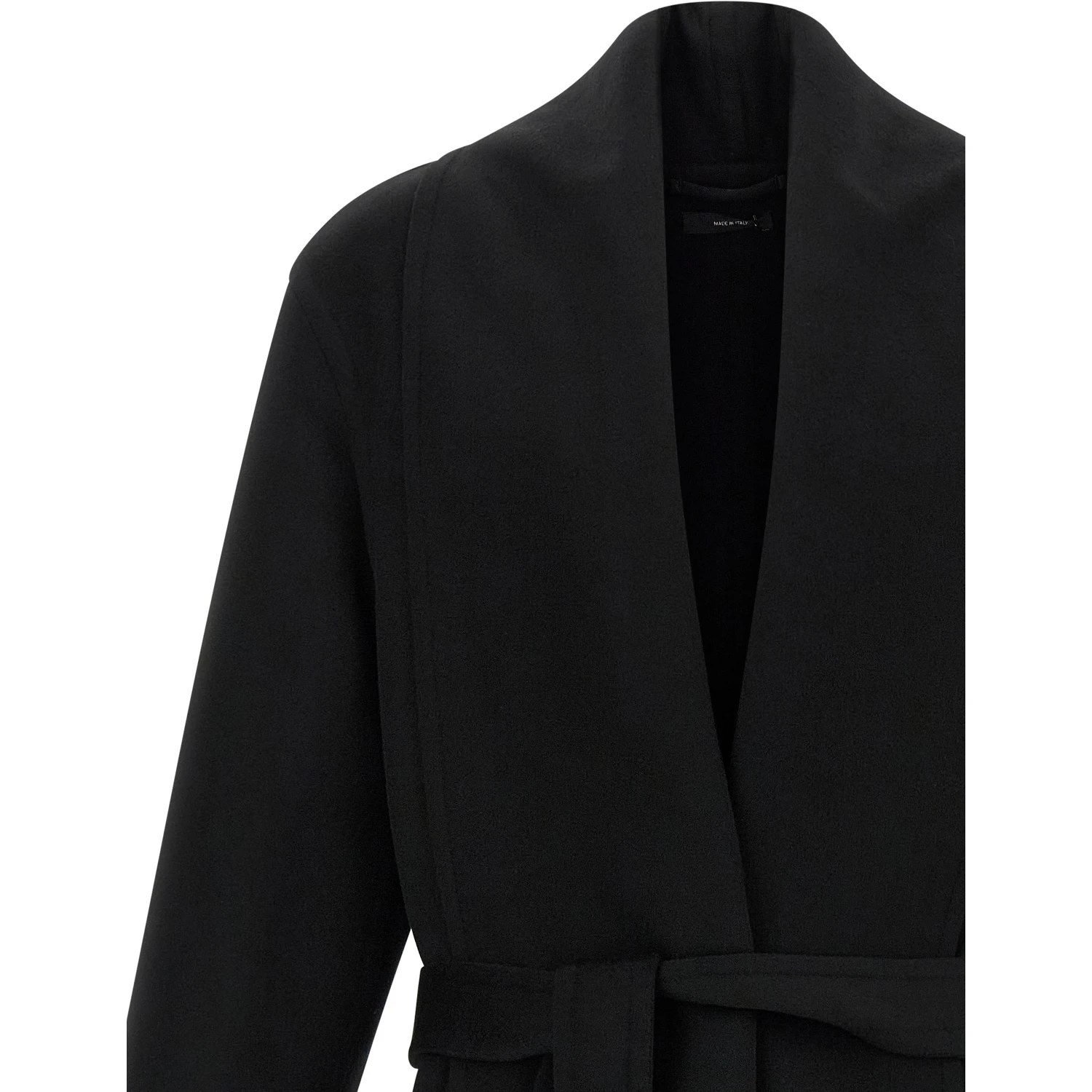 Black Virgin Wool Coat