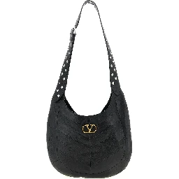 Black Lamb Leather Shoulder Bag