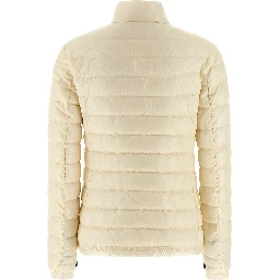 White Polyamide Full-Length Jacket