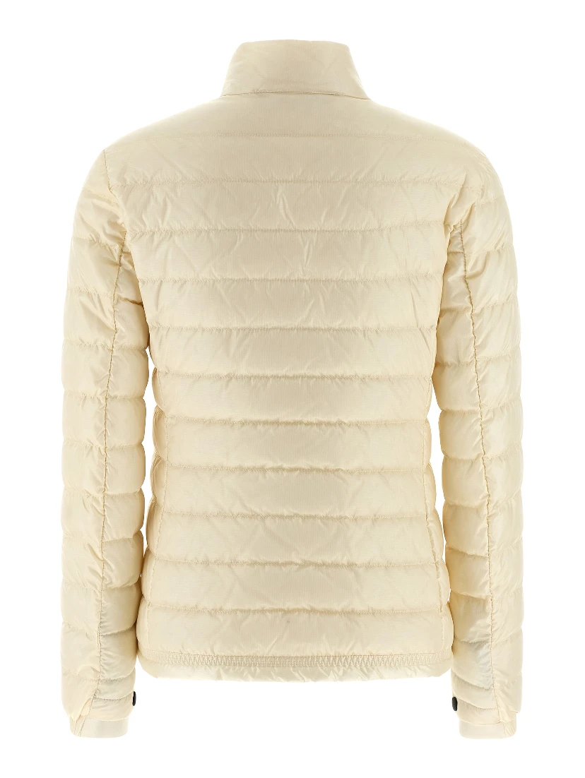White Polyamide Full-Length Jacket