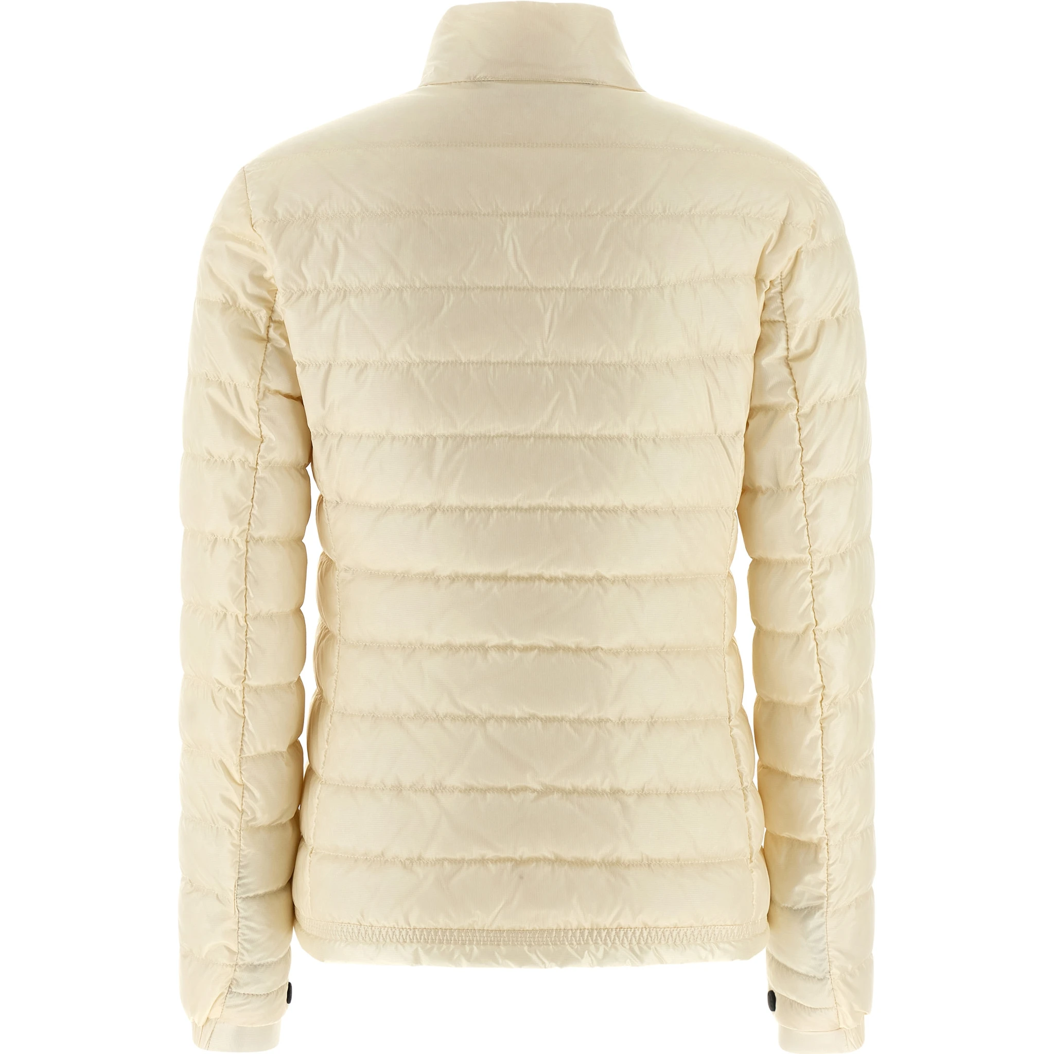 White Polyamide Full-Length Jacket