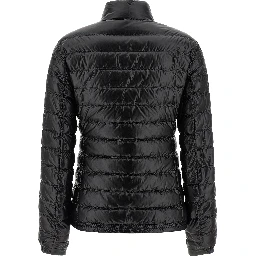 Black Polyamide Full-Length Jacket