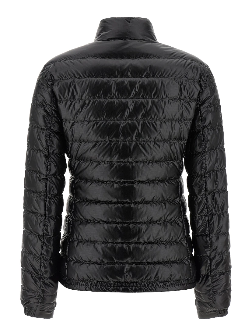 Black Polyamide Full-Length Jacket
