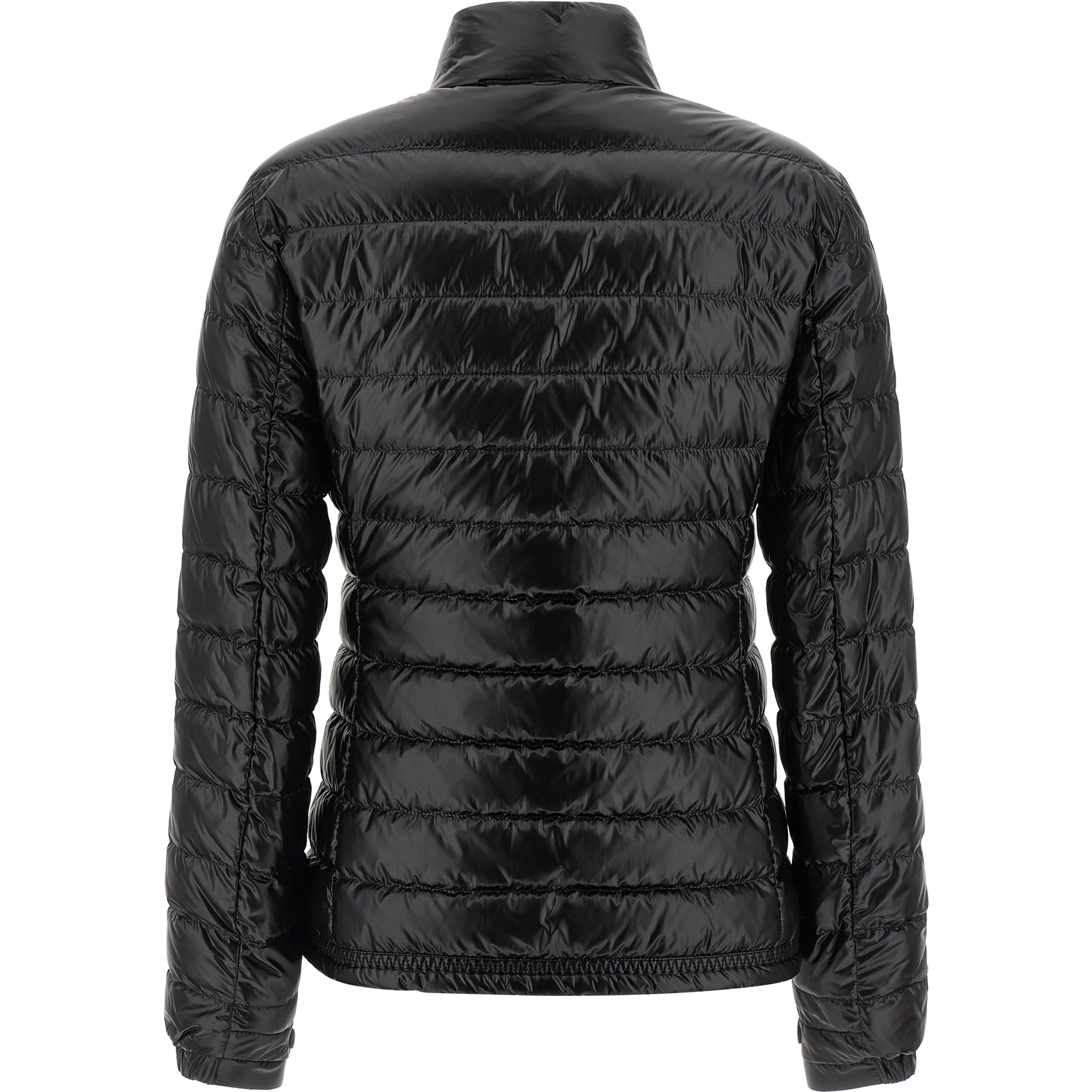 Black Polyamide Full-Length Jacket