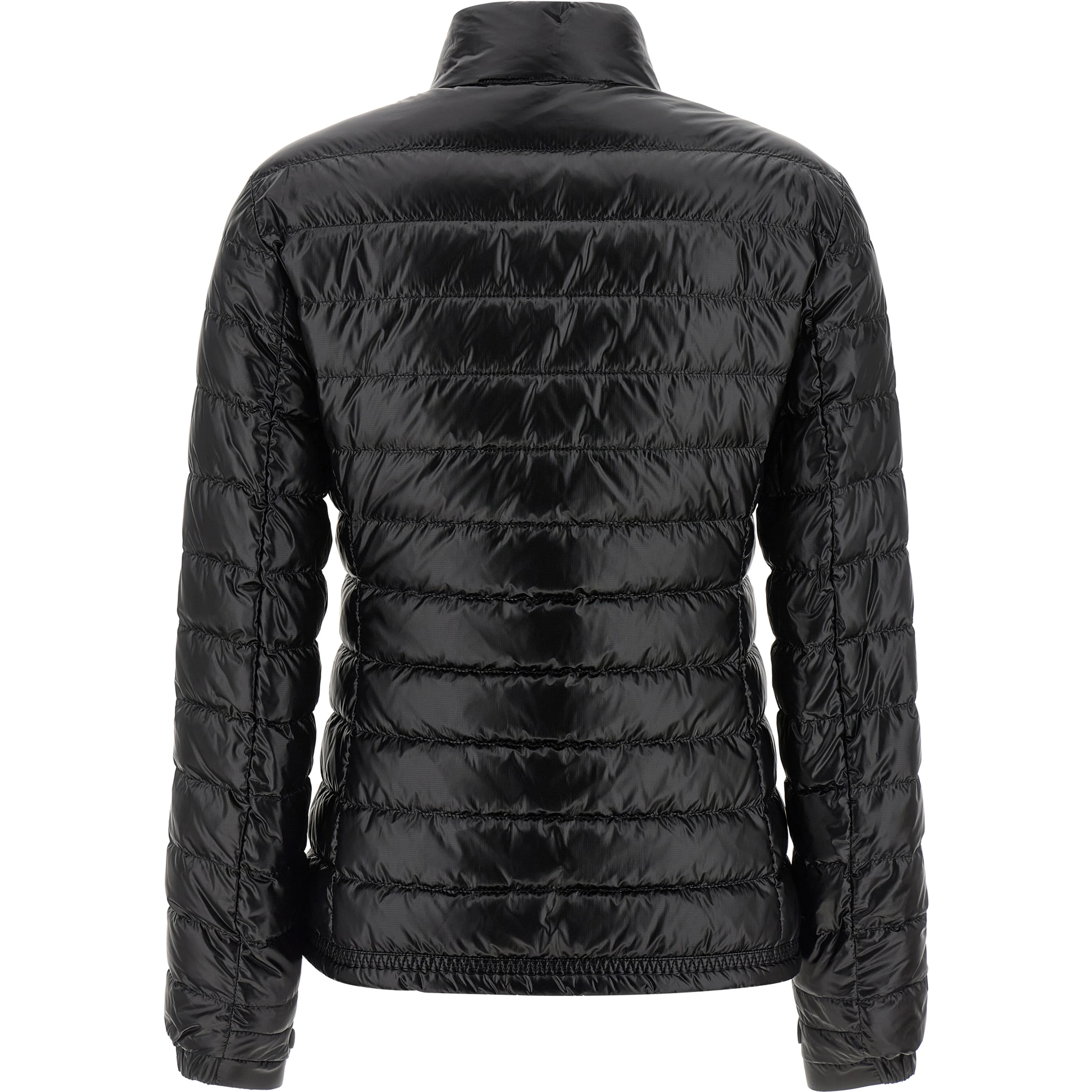 Black Polyamide Full-Length Jacket