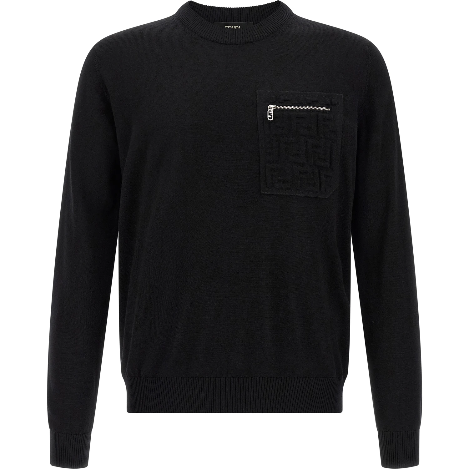 Black Virgin Wool Cardigan