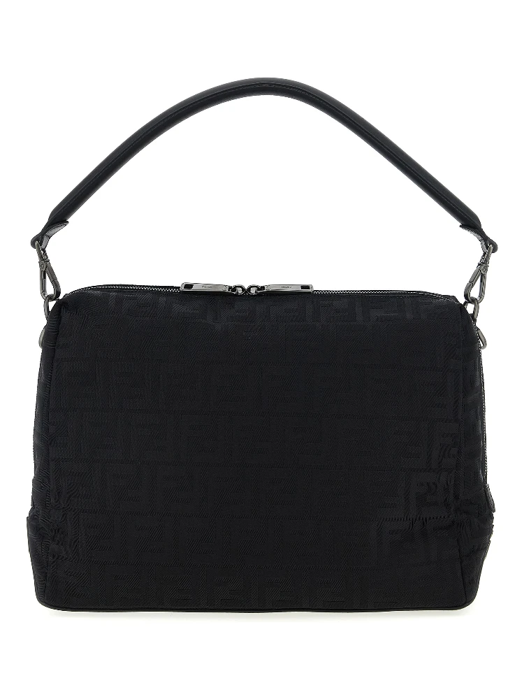Black Polyamide Shoulder Bag