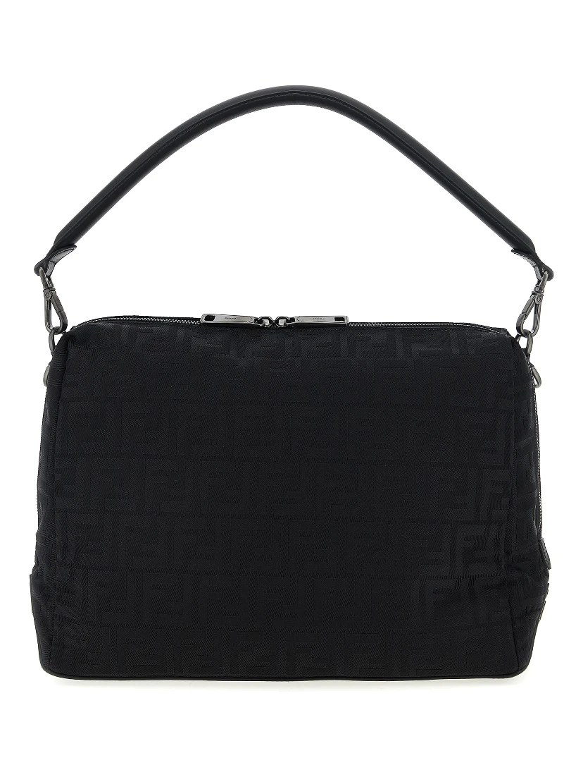 Black Polyamide Shoulder Bag