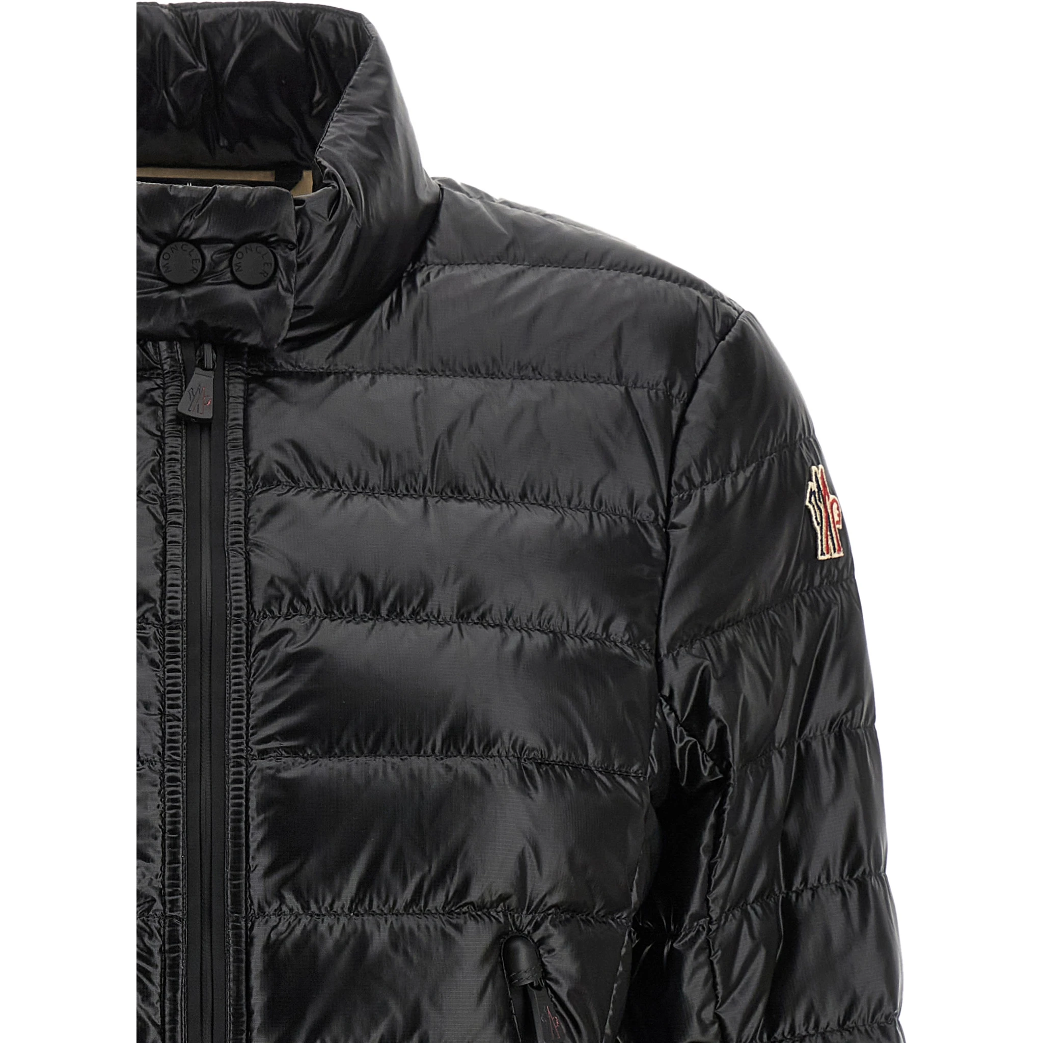 Black Polyamide Full-Length Jacket