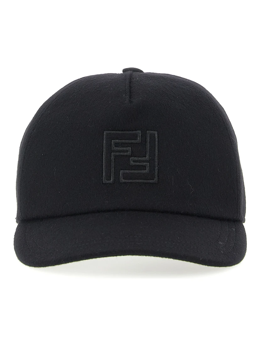 Black Wool Cap (Baseball Hat)