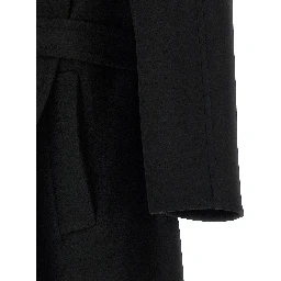 Black Virgin Wool Coat