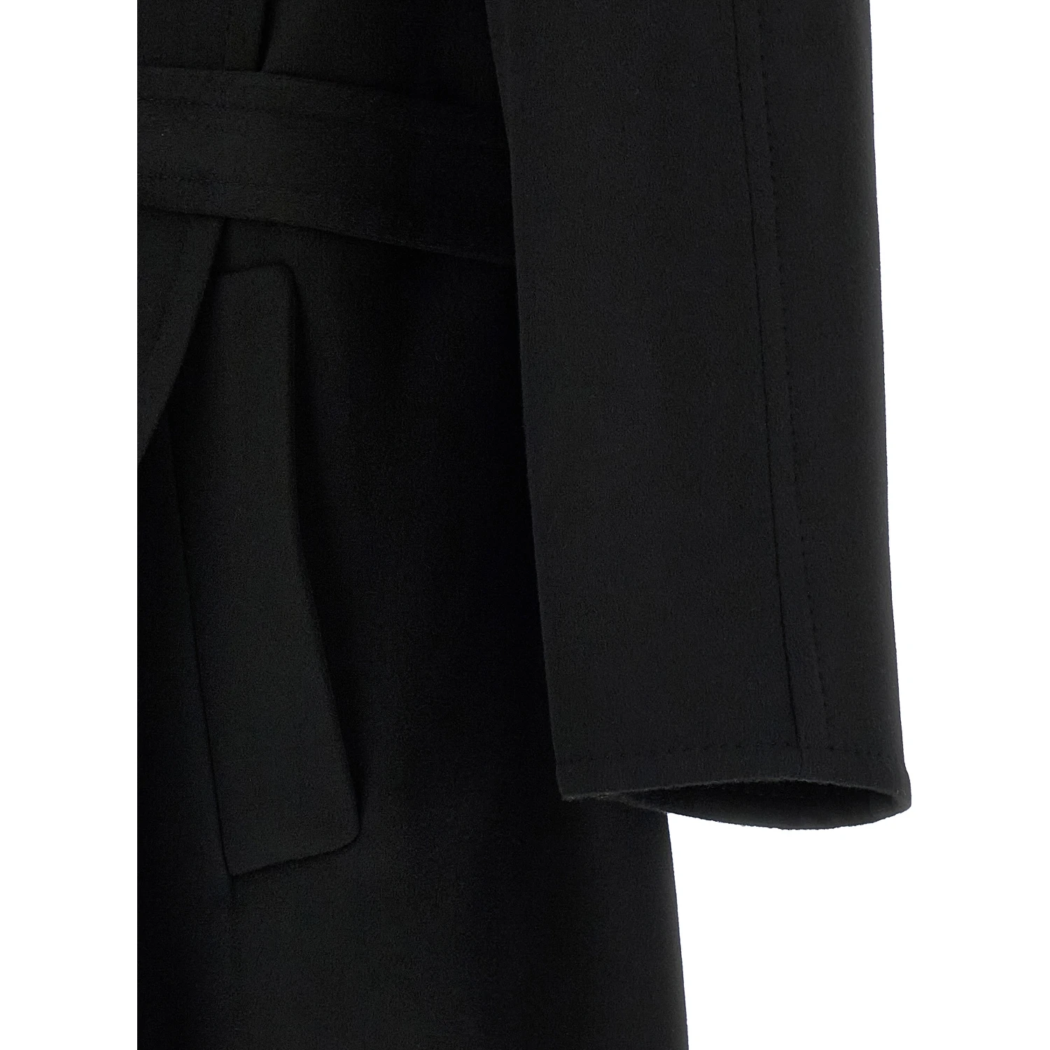 Black Virgin Wool Coat