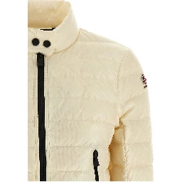 White Polyamide Full-Length Jacket