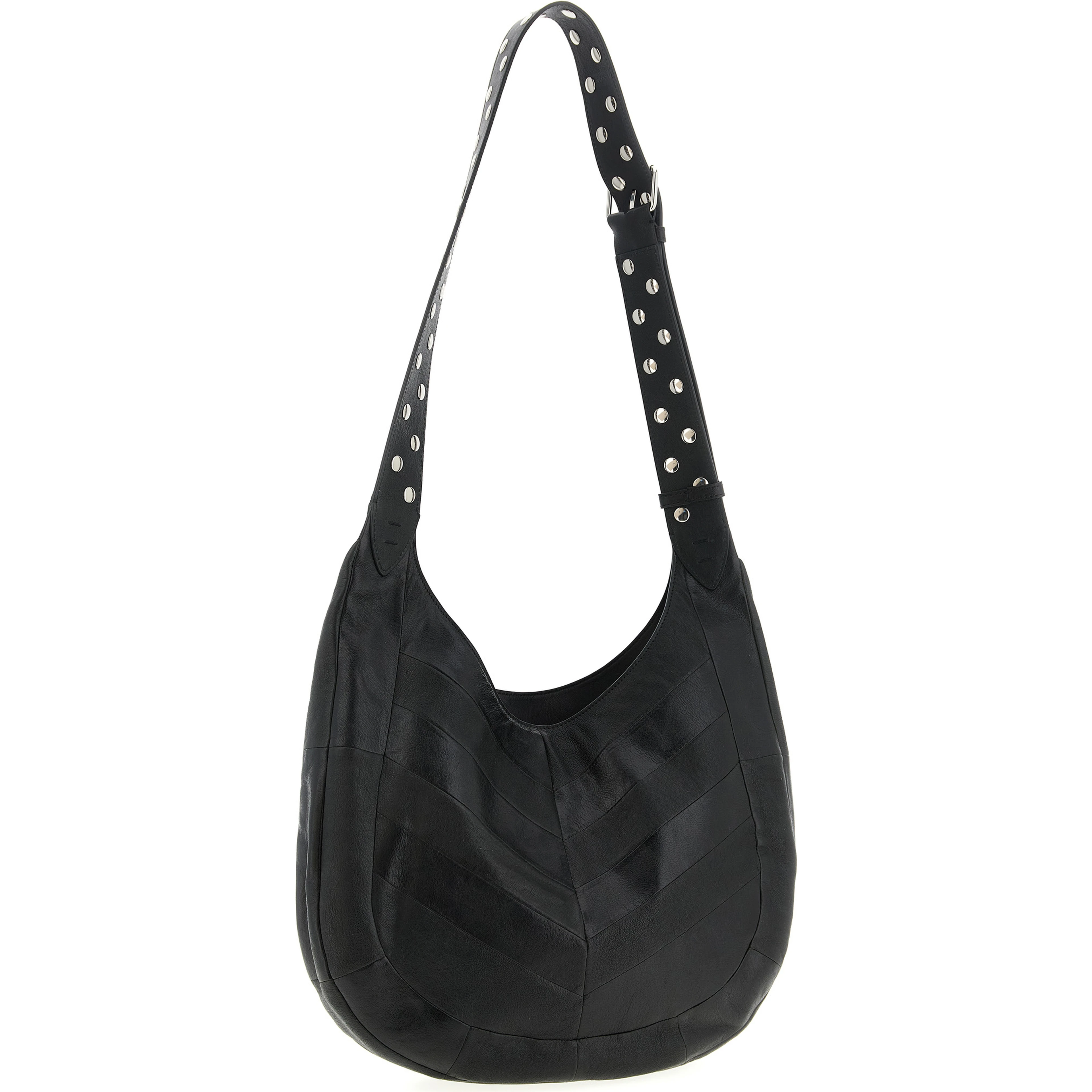 Black Lamb Leather Shoulder Bag