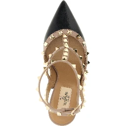 Black Lamb Leather High Heel Pumps