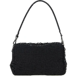 Black Polyamide Shoulder Bag
