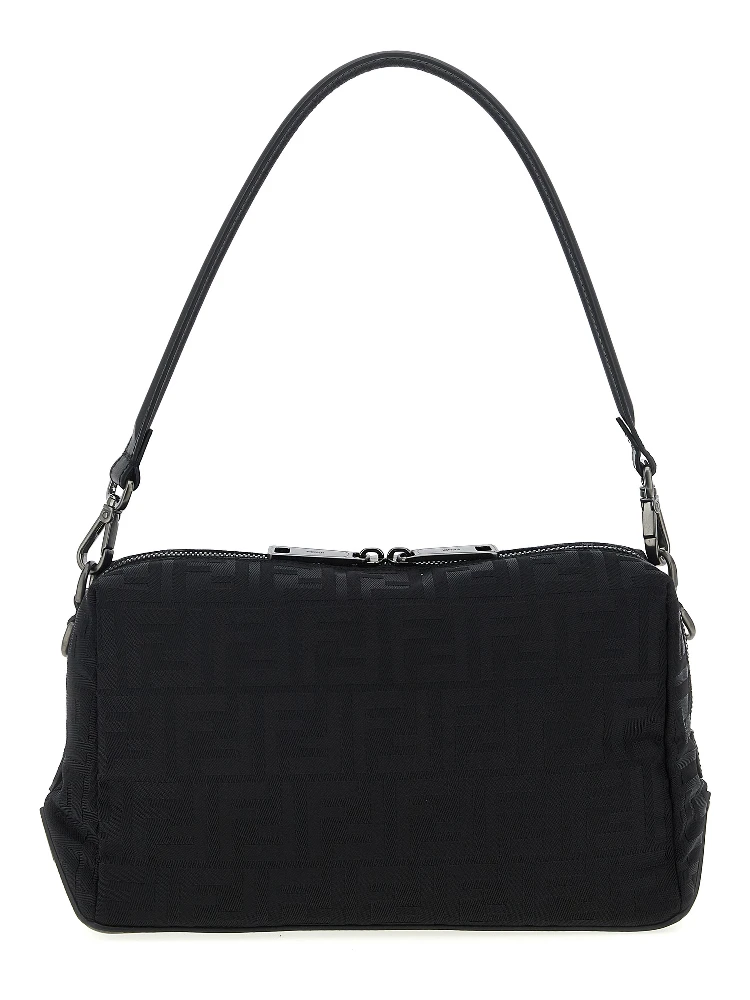 Black Polyamide Shoulder Bag