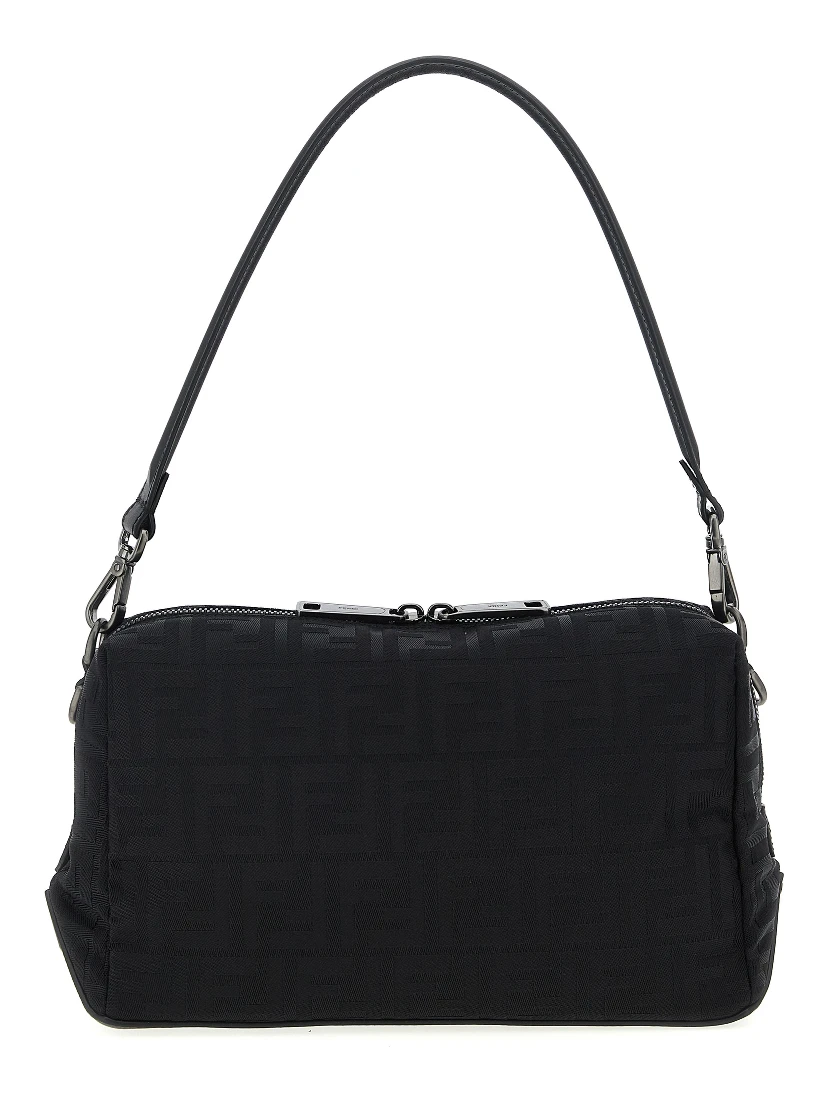Black Polyamide Shoulder Bag