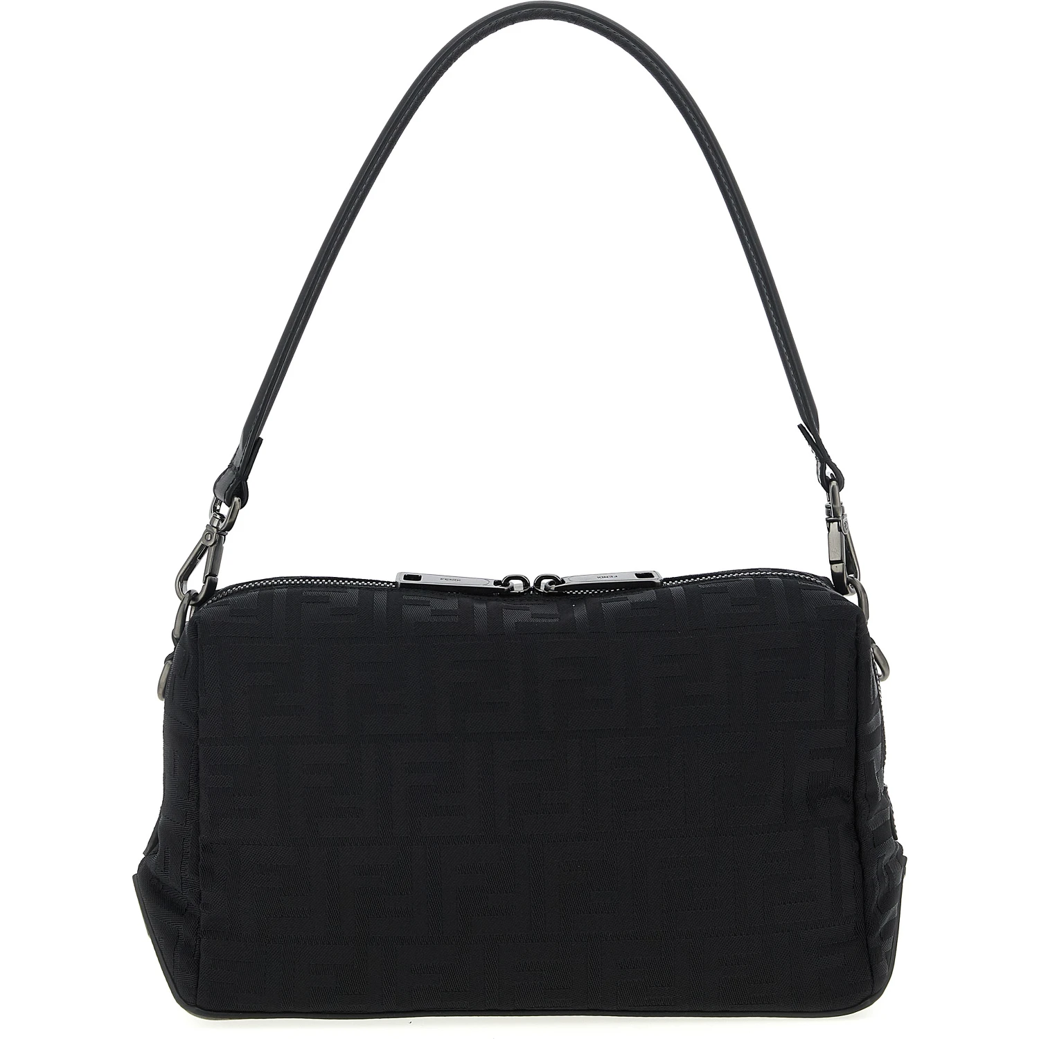 Black Polyamide Shoulder Bag