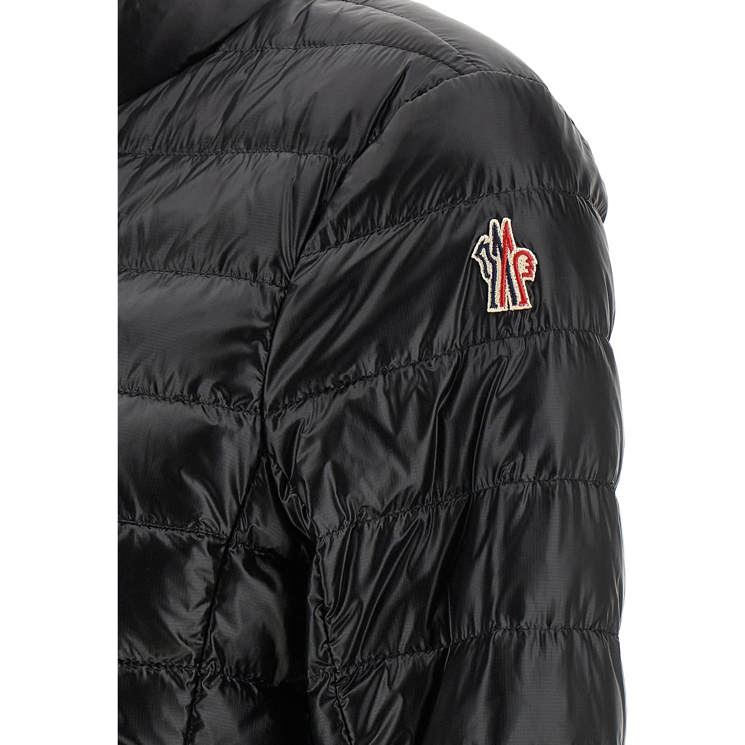 Black Polyamide Full-Length Jacket