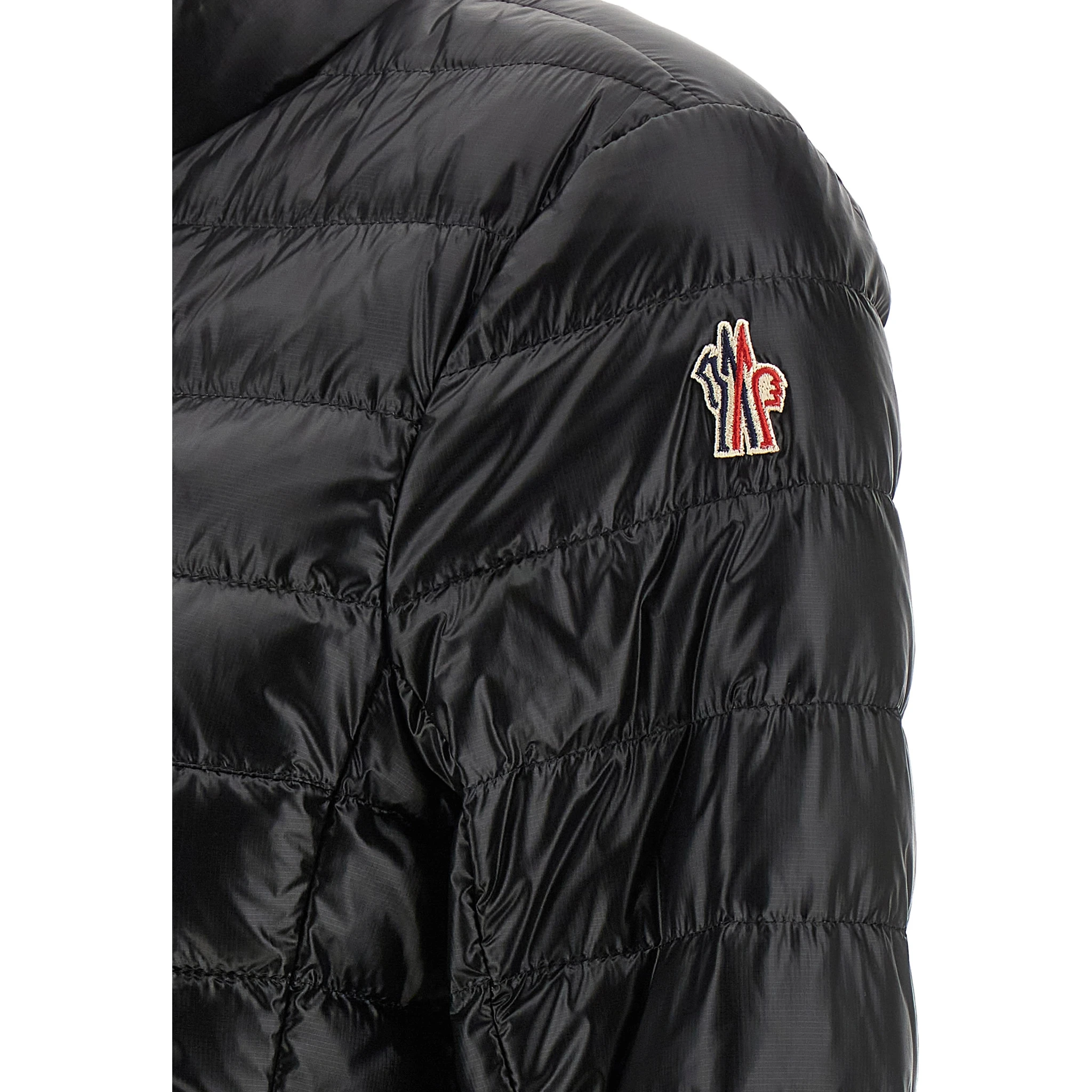 Black Polyamide Full-Length Jacket