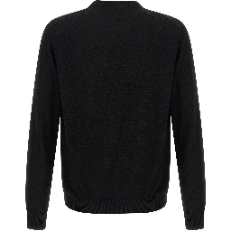 Black Virgin Wool Cardigan