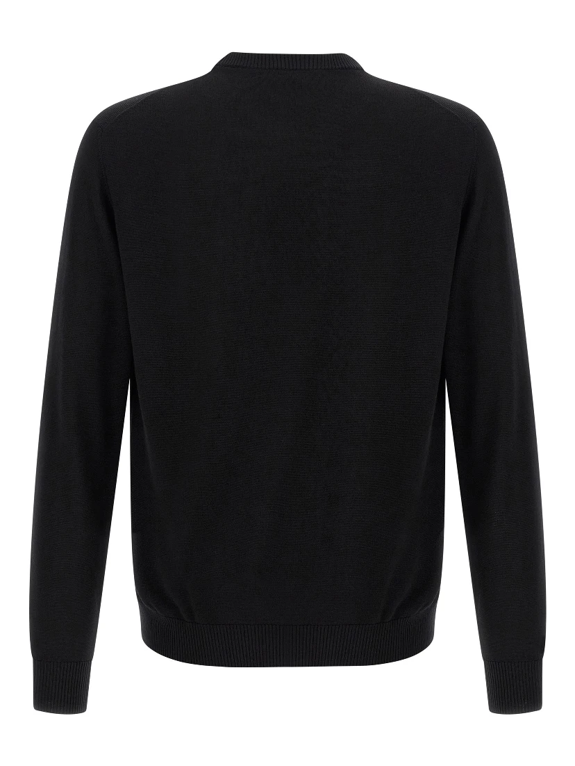Black Virgin Wool Cardigan