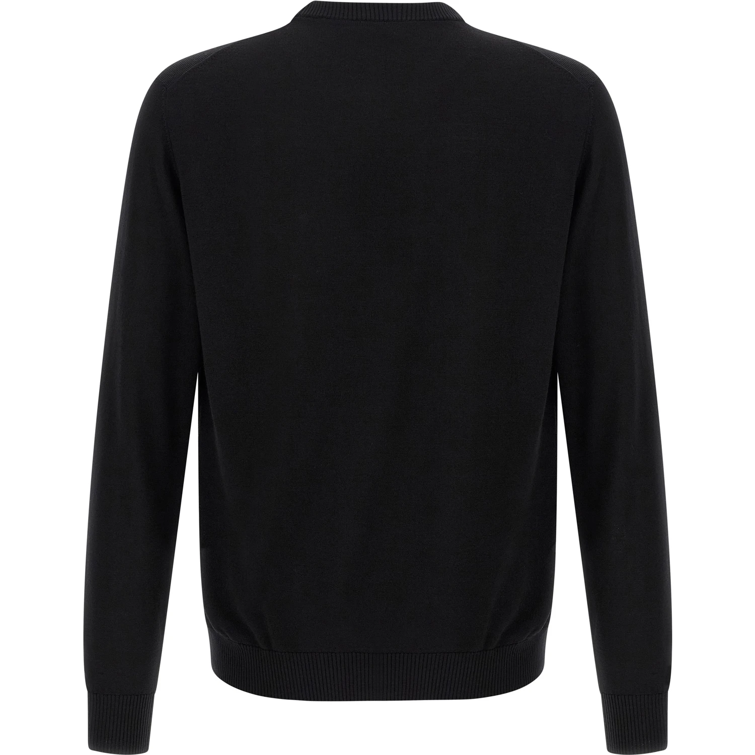 Black Virgin Wool Cardigan