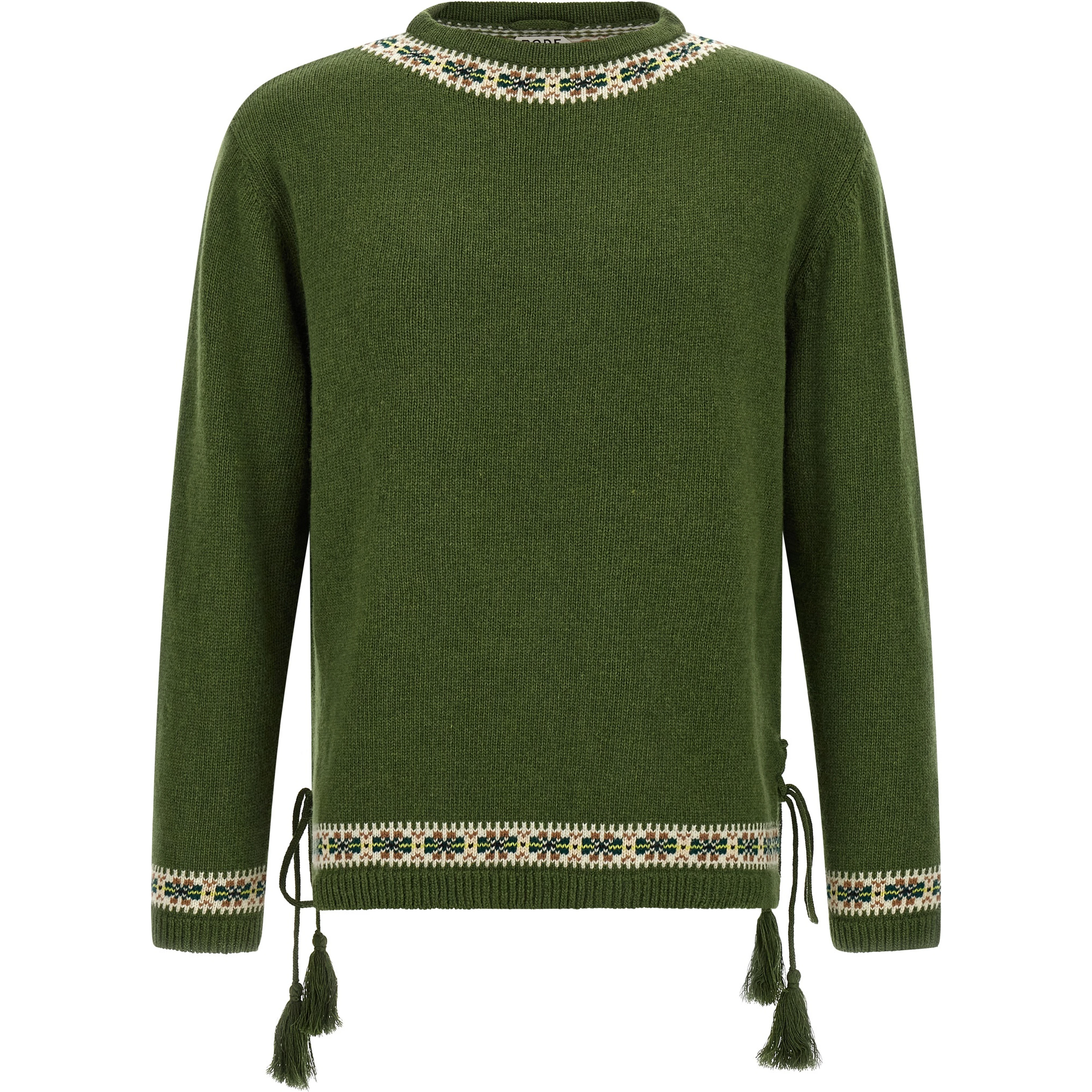 Bicolor Virgin Wool Cardigan