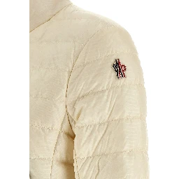 White Polyamide Full-Length Jacket