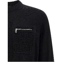 Black Virgin Wool Cardigan