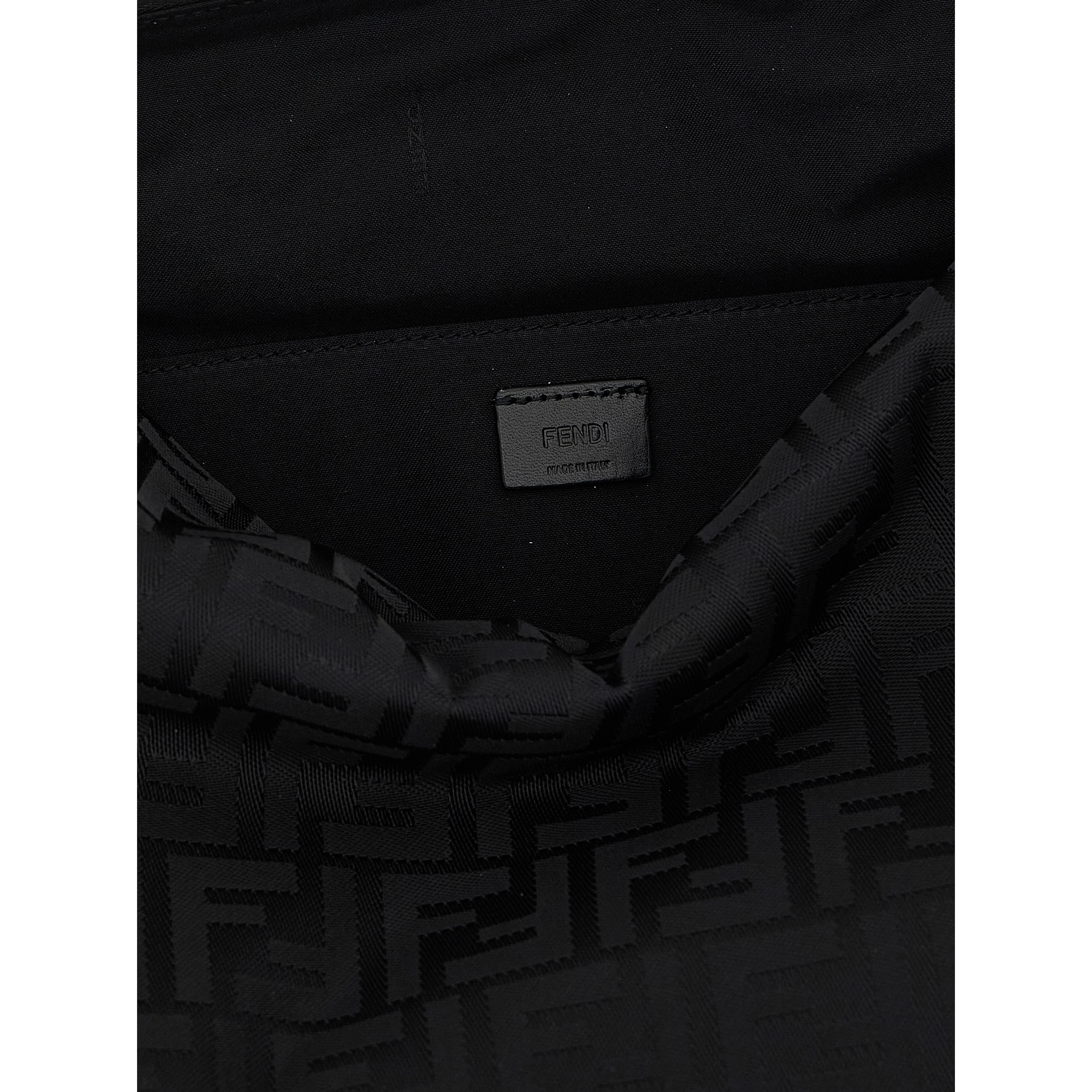 Black Polyamide Shoulder Bag
