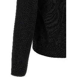 Black Virgin Wool Cardigan