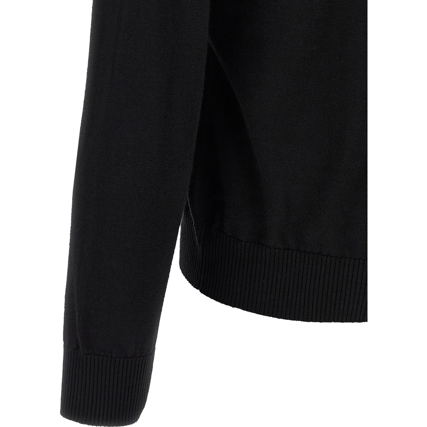 Black Virgin Wool Cardigan