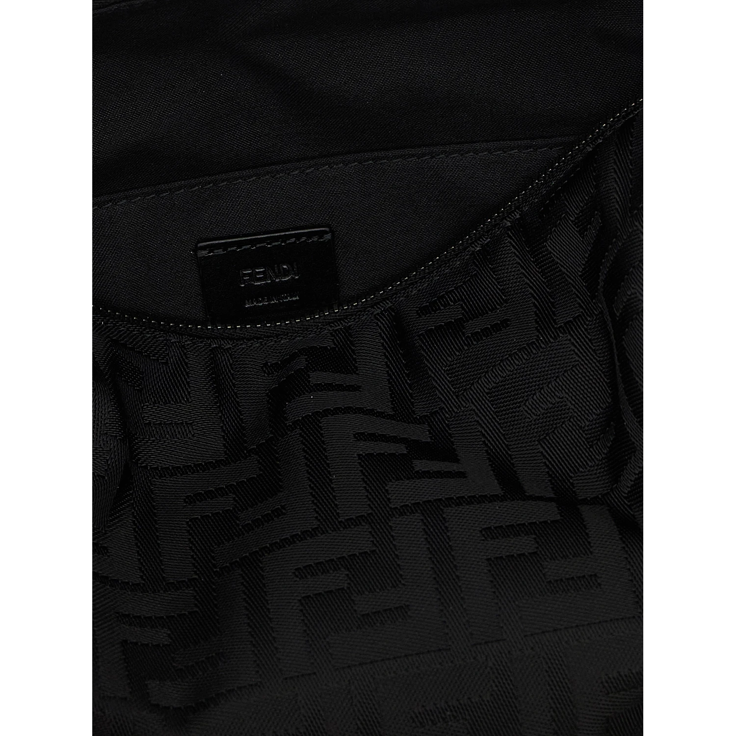 Black Polyamide Shoulder Bag