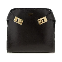 Brown Calfskin Crossbody Bag