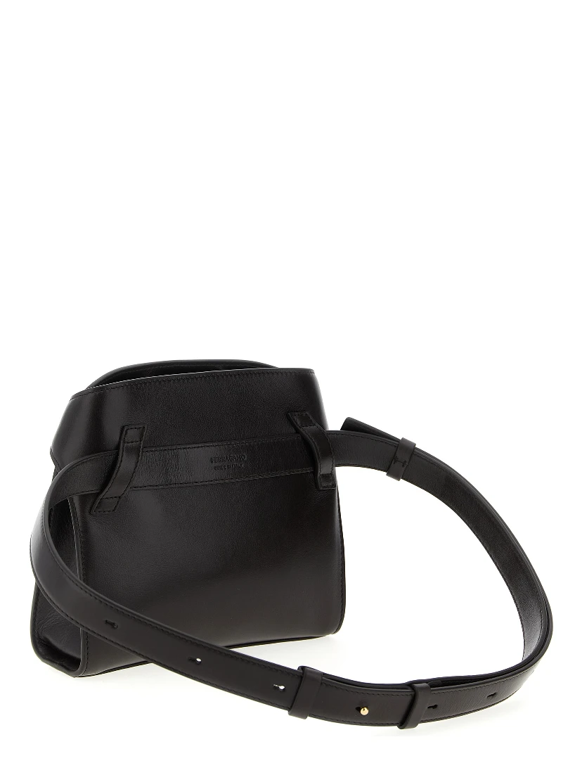 Brown Calfskin Crossbody Bag