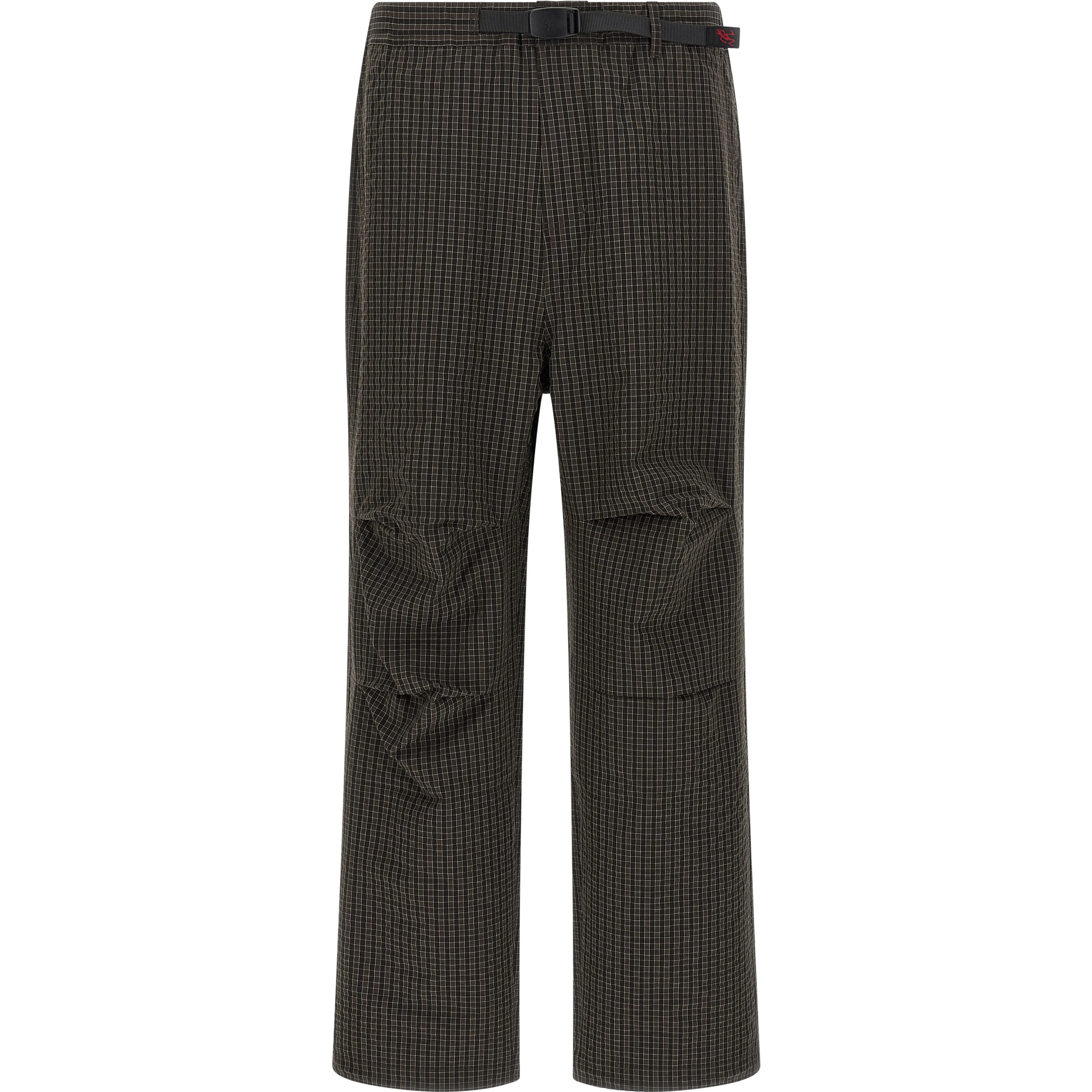 Brown Polyester Casual Pants