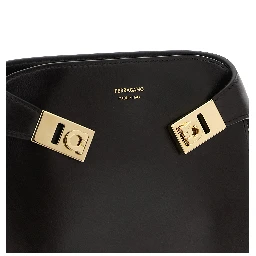 Brown Calfskin Crossbody Bag