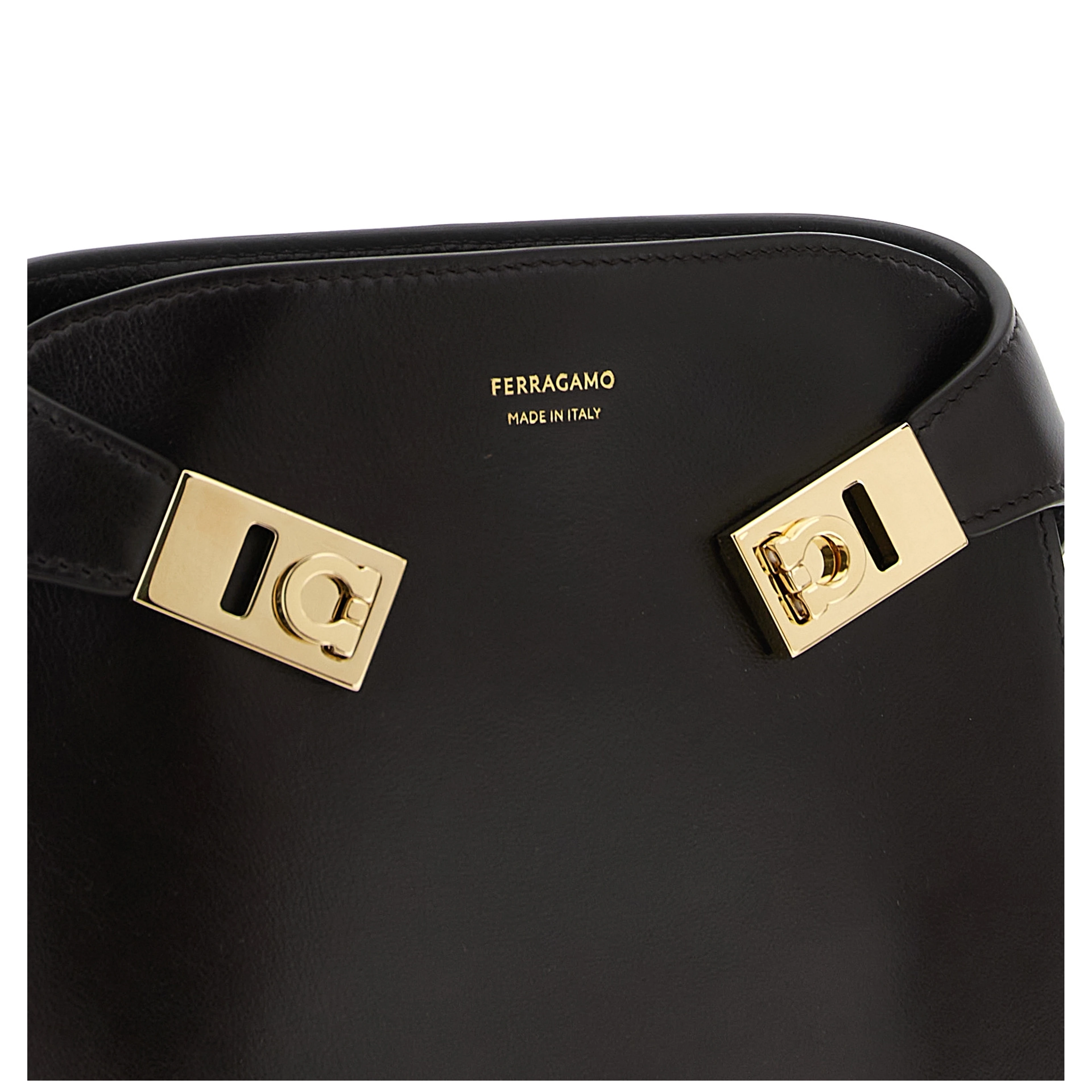 Brown Calfskin Crossbody Bag