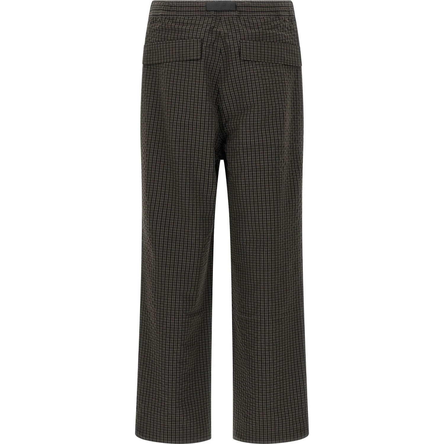 Brown Polyester Casual Pants