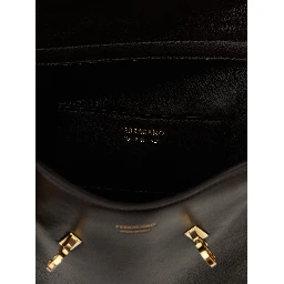 Brown Calfskin Crossbody Bag