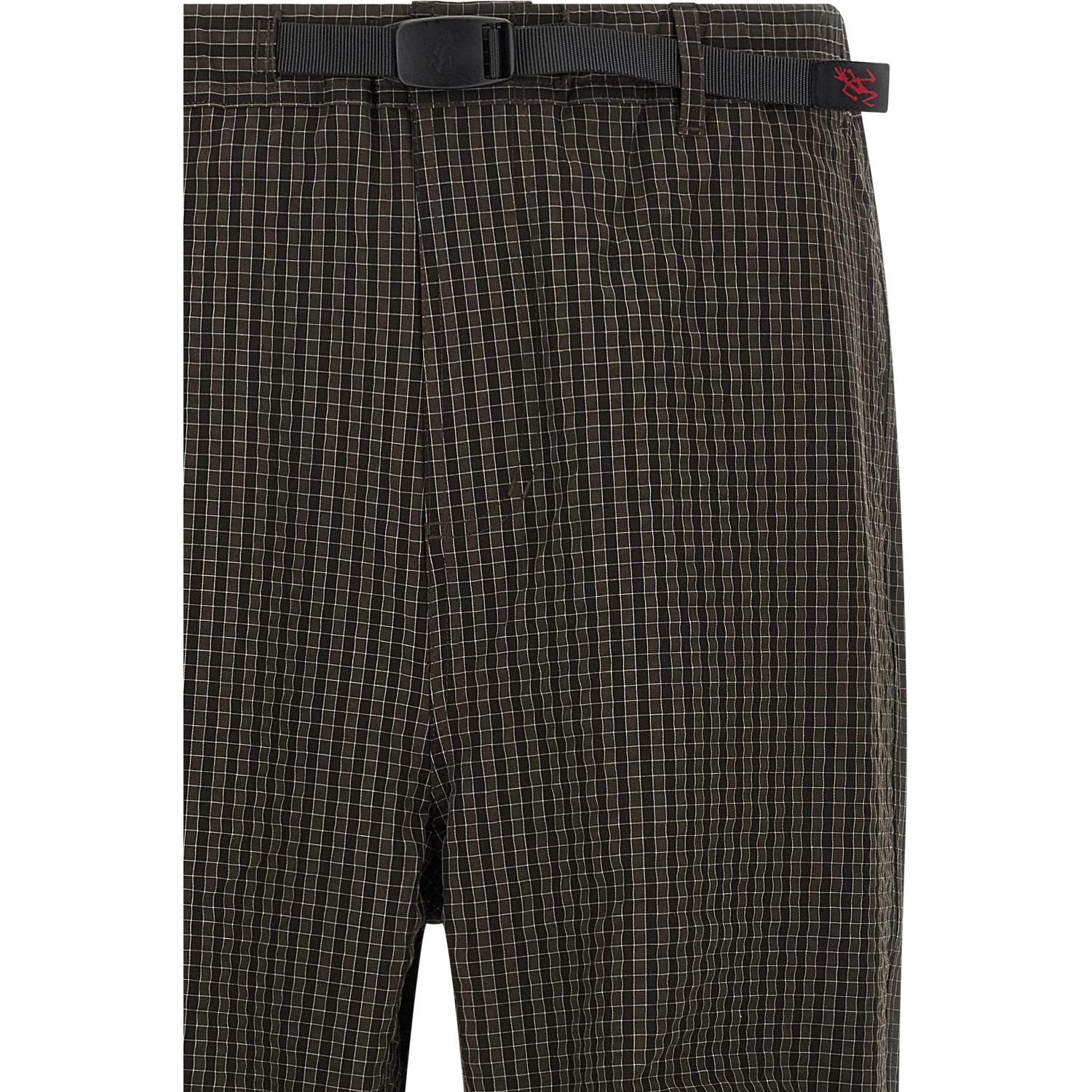 Brown Polyester Casual Pants